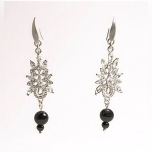 Rare Rainbow Obsidian & Silver Earrings